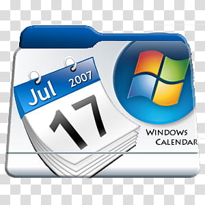 Program Files Folders Icon Pac, Windows Calendar, Windows calendar folder icon transparent background PNG clipart