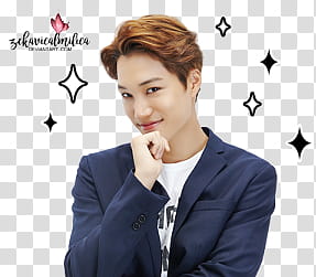 EXO LINE Stickers, EXO Kai smiling transparent background PNG clipart