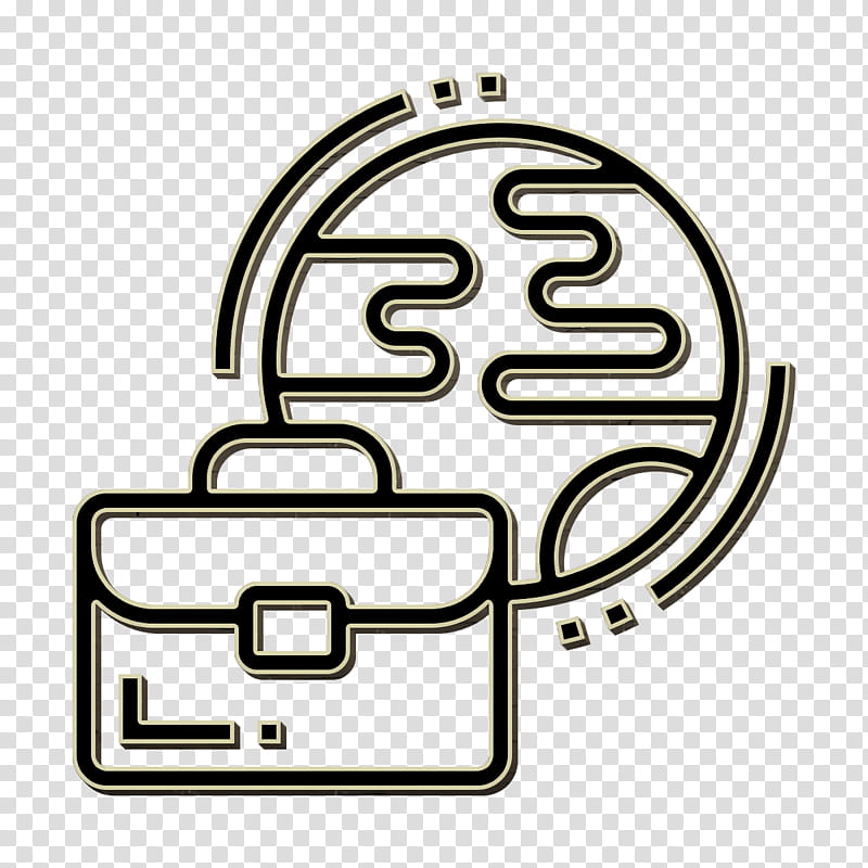 Business Analytics icon Worldwide icon Work icon, Logo, Symbol, Line Art transparent background PNG clipart