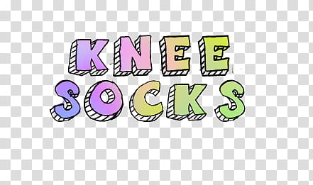 knee socks text transparent background PNG clipart