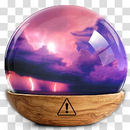 Sphere   the new variation, purple clouds with thunder inside bubble illustration transparent background PNG clipart