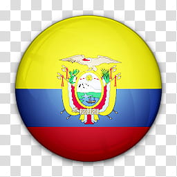 World Flag Icons, Ecuador flag transparent background PNG clipart