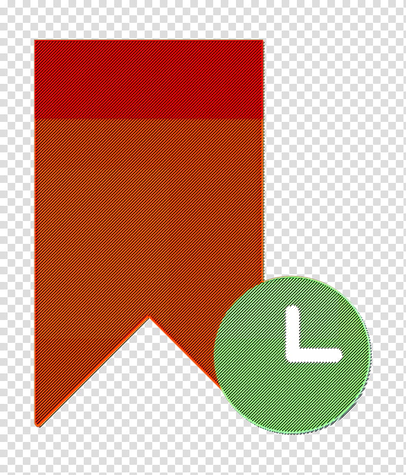Bookmark icon Interaction Assets icon, Green, Red, Orange, Line, Flag, Logo, Rectangle transparent background PNG clipart