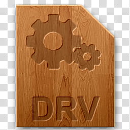 Wood icons for file types, drv, brown DRV file icon transparent background PNG clipart
