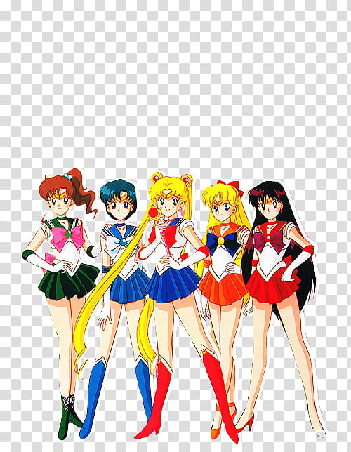 , Sailor Moon characters transparent background PNG clipart