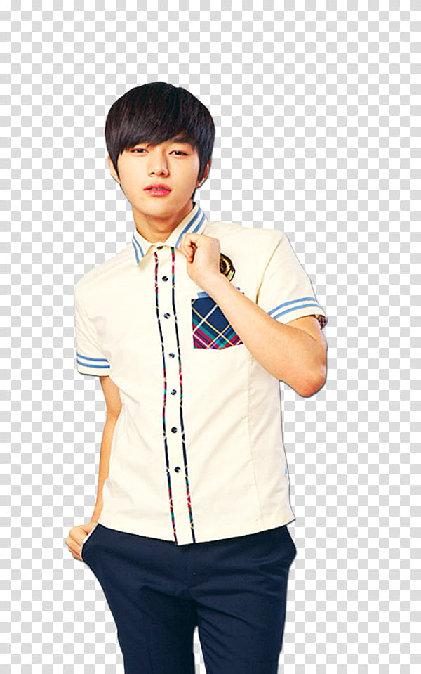 Myungsoo Render, man in white button-up collared top transparent background PNG clipart