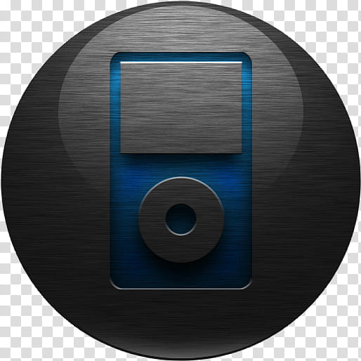 Brushed Folder Icons, Playerr_blue, iPod art transparent background PNG clipart