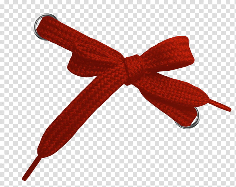 red ribbon shoelaces