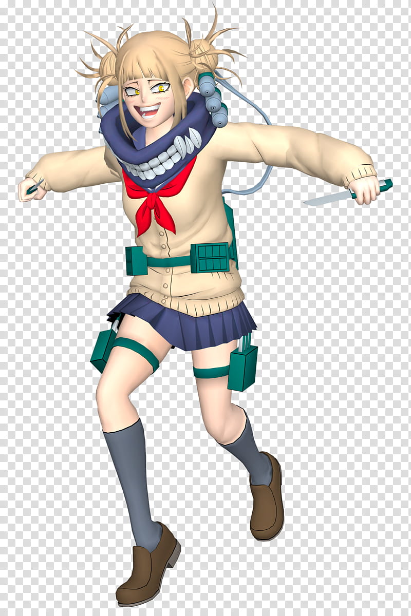 Himiko Toga Render transparent background PNG clipart.