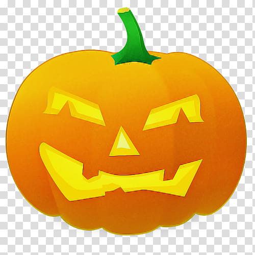 Jack-o'-lantern, Calabaza, Jackolantern, Orange, Pumpkin, Yellow, Vegetable, Smile transparent background PNG clipart