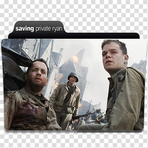Movies folder icons , saving private ryan transparent background PNG clipart