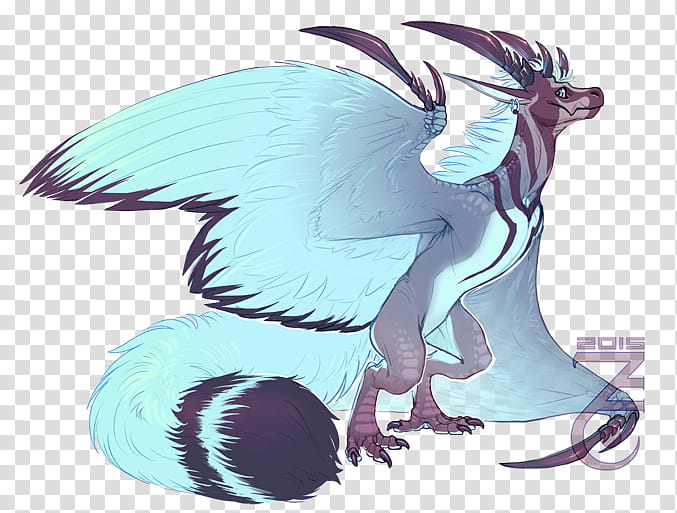 Fluffy Wyvern Closed transparent background PNG clipart
