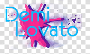 Texto Demi Lovato transparent background PNG clipart thumbnail