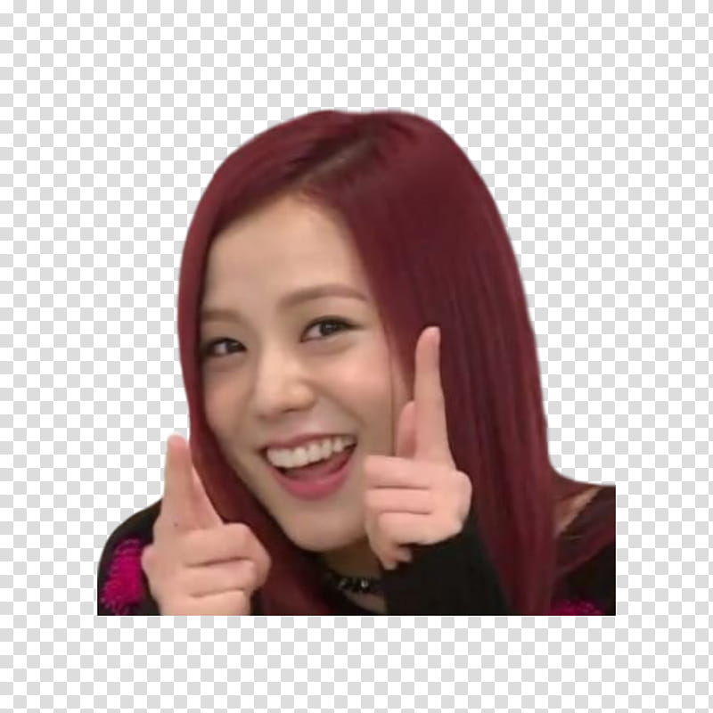 KPOP MEME EPISODE  BLACKPINK, woman in black long-sleeved shirt making hand gesture transparent background PNG clipart