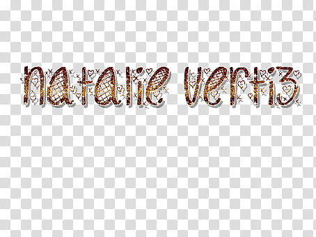 Natalie Vertiz Nombres transparent background PNG clipart