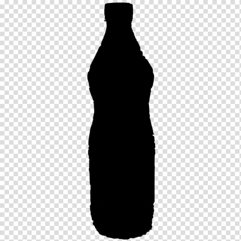 Plastic Bottle, Dress, Shoulder, Silhouette, Black M, Water Bottle, Glass Bottle, Drinkware transparent background PNG clipart