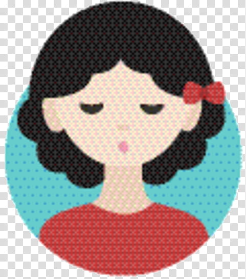 Woman Hair, Polka Dot, Avatar, Textile, Animation, Smiley, Female, Cartoon transparent background PNG clipart