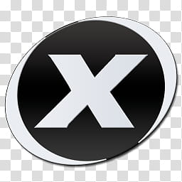 Xfire Dock Icons, Xfire dock , black X logo transparent background PNG clipart