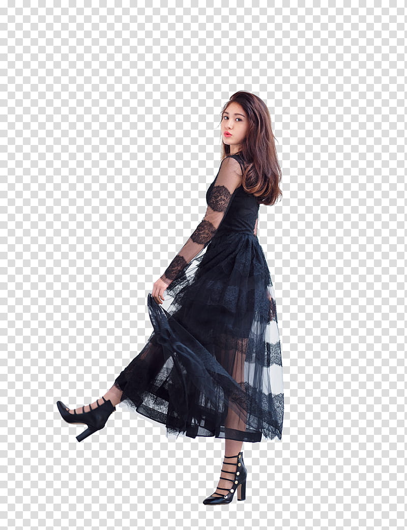 SHARE Jeon Somi Harper Bazaar JYP, woman wearing black long-sleeved dress transparent background PNG clipart