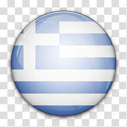 World Flag Icons, round Greece flag transparent background PNG clipart