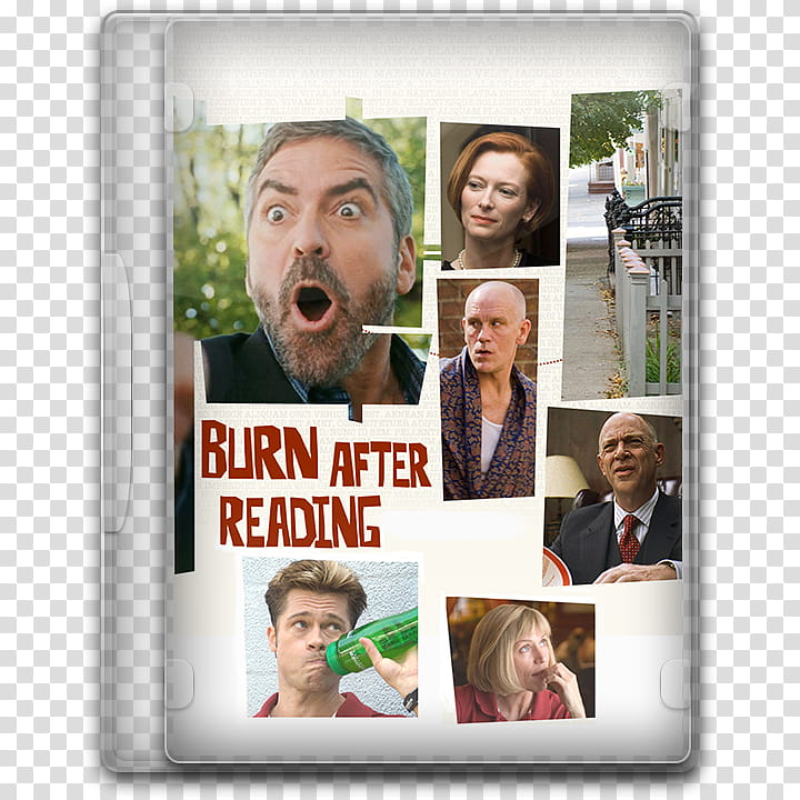 Coen Brothers Filmography Plastic Case Covers, Burn After Reading () transparent background PNG clipart