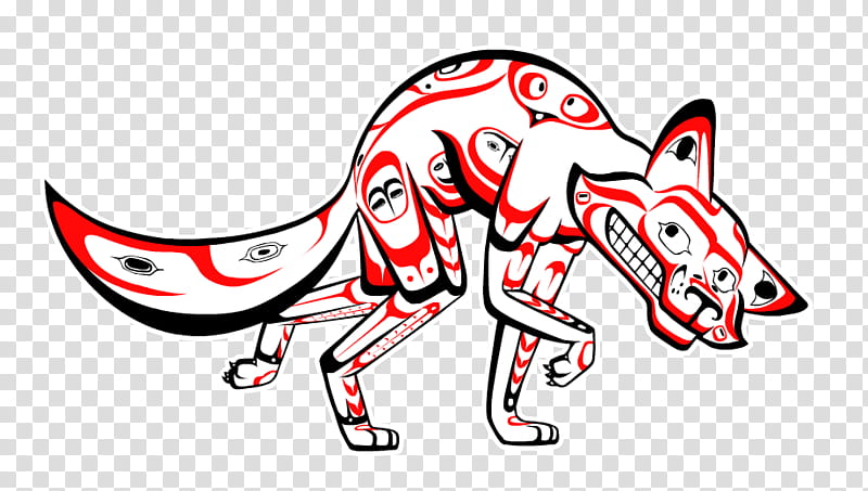 Coyote the Trickster, red and white fox illustration transparent background PNG clipart