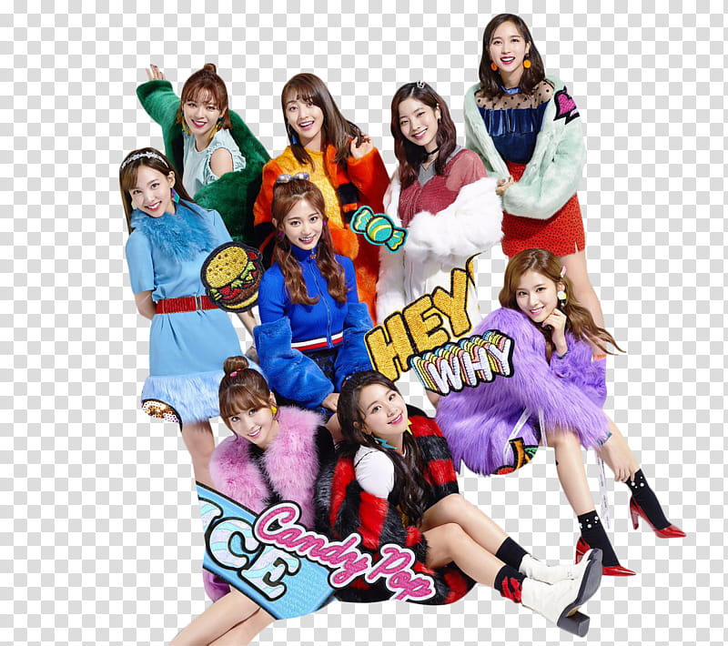 TWICE CANDY POP , TWICE group transparent background PNG clipart
