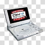 Some media audio icons , thhy, grey portable DVD player transparent background PNG clipart