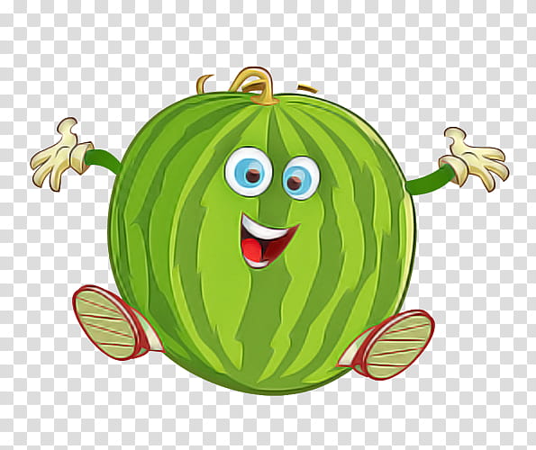 Watermelon, Green, Cartoon, Citrullus, Cucumber Gourd And Melon Family, Fruit, Plant, Leaf transparent background PNG clipart