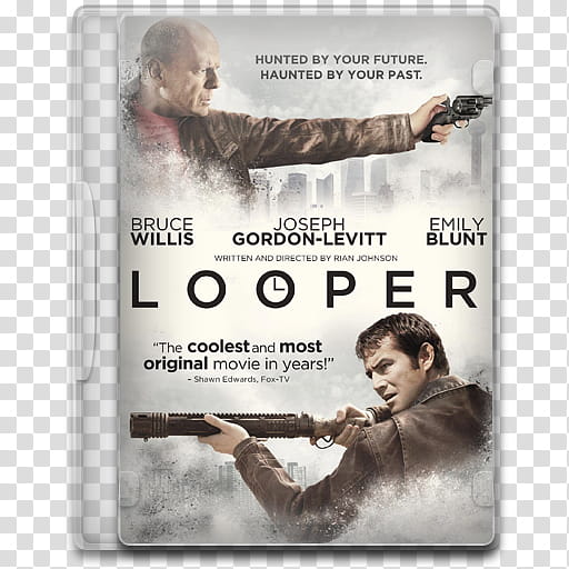 Movie Icon , Looper, Looper DVD case transparent background PNG clipart