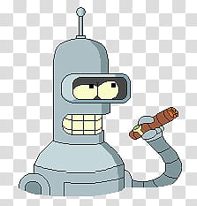 Bender Pixel Art transparent background PNG clipart