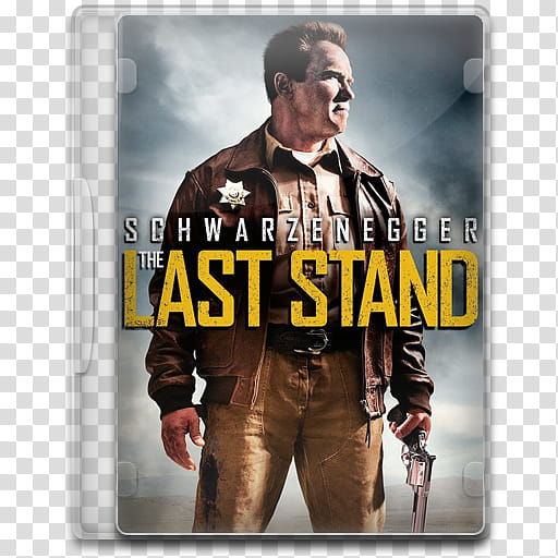 Movie Icon , The Last Stand, Arnold Schwarzenegger The Last Stand DVD case transparent background PNG clipart