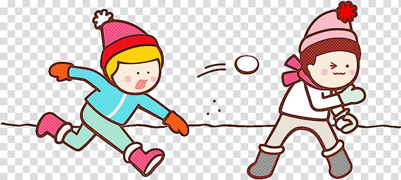 Snowball fight winter kids, Winter
, Child, Cartoon, Pink, Cheek, Playing In The Snow, Pleased transparent background PNG clipart