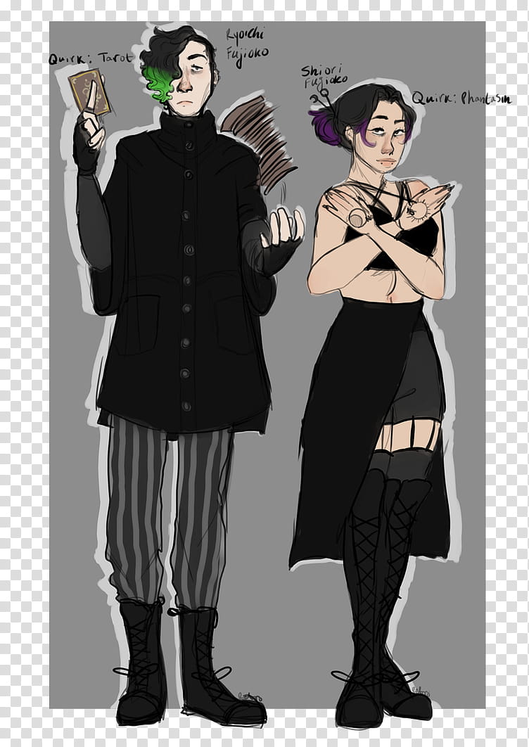 Bnha Oc, Ryoichi And Shiori transparent background PNG clipart