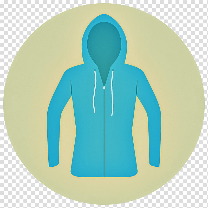 hood hoodie turquoise green clothing, Outerwear, Aqua, SweatShirt, Yellow, Sleeve transparent background PNG clipart