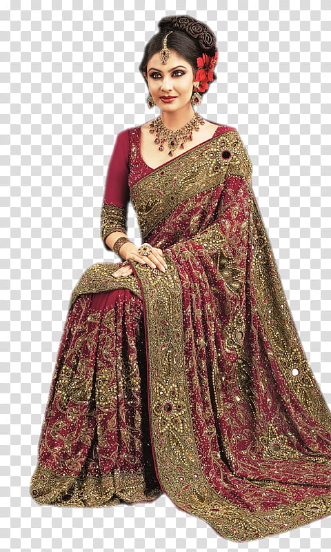 India Woman, Sari, Wedding Dress, Wedding Sari, Indian Wedding Clothes, Maroon, Fashion In India, Clothing transparent background PNG clipart