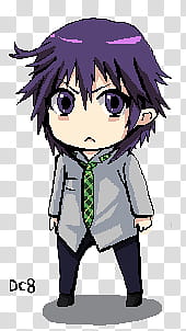 Natsuno Shiki pixel Chibi transparent background PNG clipart