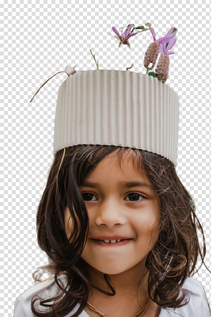Santa Hat, Girl, Kid, Child, Little, Cute, , Headgear transparent background PNG clipart