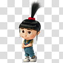 Minnions and more s, black-haired female character transparent background PNG clipart