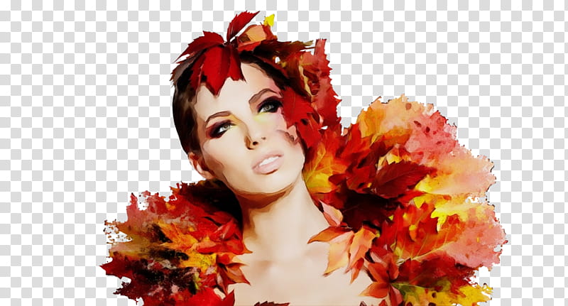Autumn Watercolor, Paint, Wet Ink, Ponte De Lima, Face, Lipstick, Beauty, Video transparent background PNG clipart