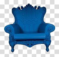 blue sofa chair transparent background PNG clipart