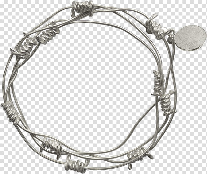 Metal, Barbed Wire, Rope, Logo, Bracelet, Silver, Bangle, Body Jewelry transparent background PNG clipart