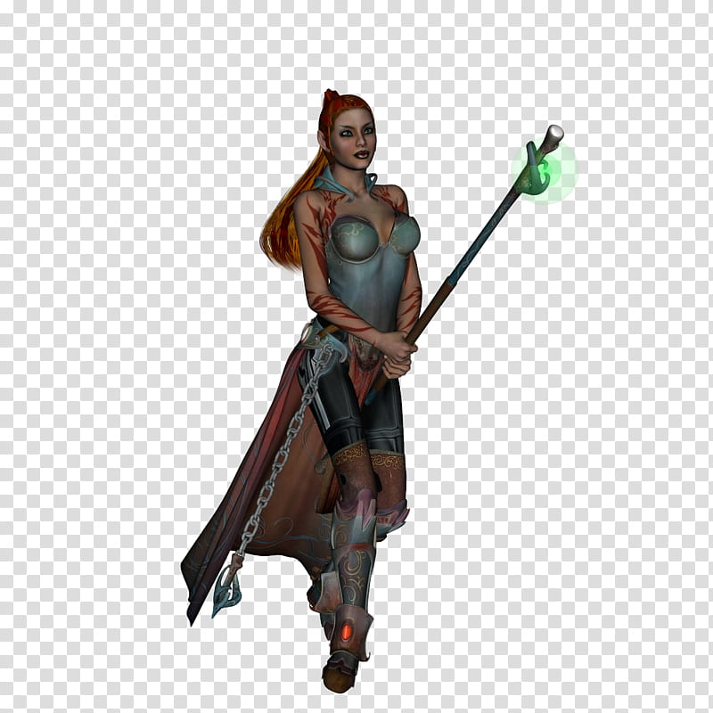Elf warrior set , orange-haired woman transparent background PNG clipart