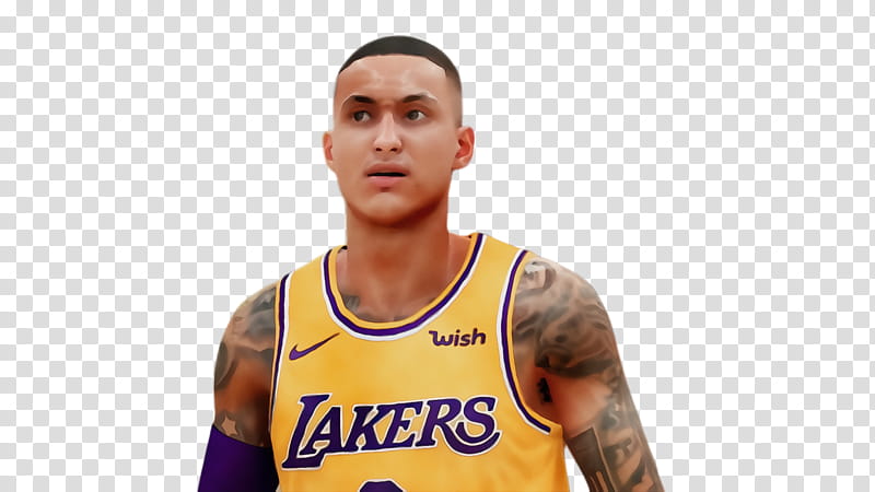 Basketball, Watercolor, Paint, Wet Ink, Kyle Kuzma, Los Angeles Lakers, Nba 2k19, Basketball Player transparent background PNG clipart