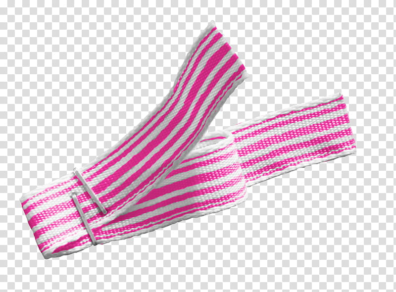 Bows, pink and white striped textile transparent background PNG clipart