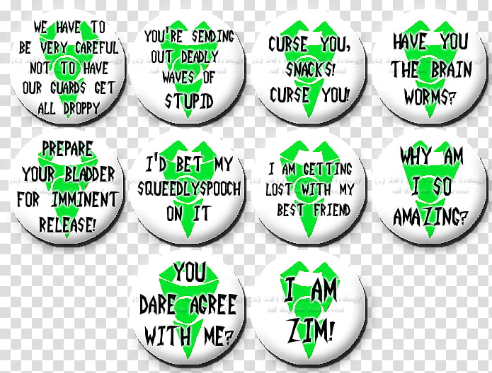 More Zim Buttons transparent background PNG clipart