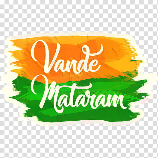 City Logo, Vande Mataram, Jai Hind, India, Text, Sticker, Green, Yellow transparent background PNG clipart