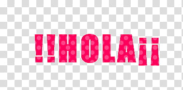 hola, pink hola text transparent background PNG clipart