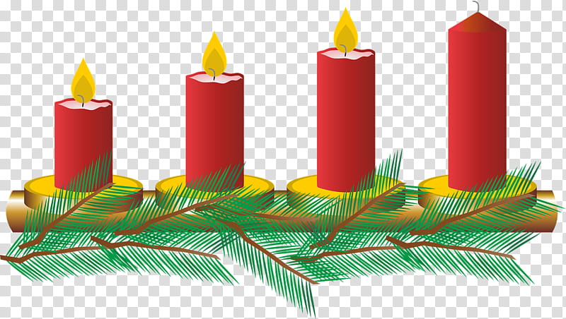 Christmas Decoration, Advent Candle, Christmas Day, False Green Christmas Candle, Advent Wreath, Christmas Ornament transparent background PNG clipart