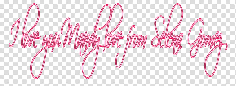 I love you mandy love from selena Gomez transparent background PNG clipart